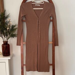 Abercrombie & Fitch ribbed maxi cardigan